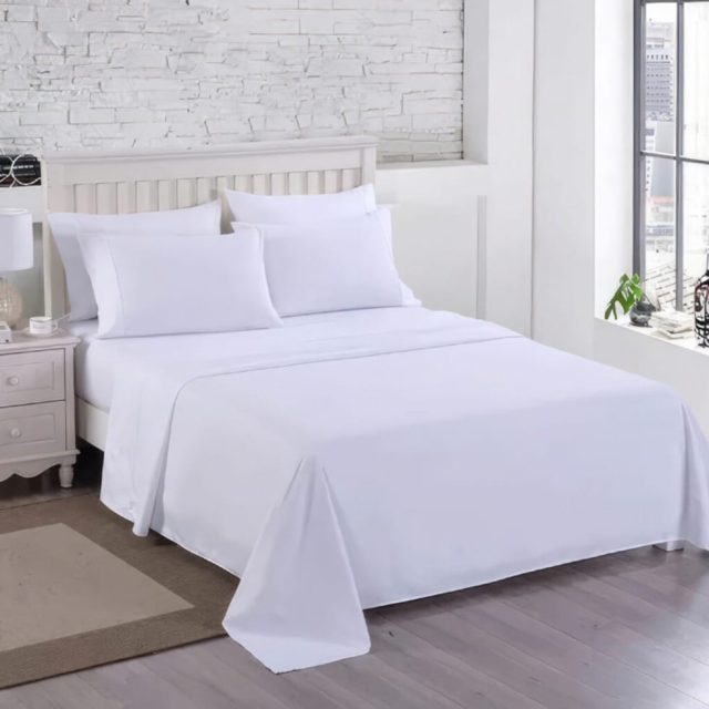 Lenjerie de pat Ranforce – 80% bumbac natural, set de 4 piese - KING SIZE HORECA LINE