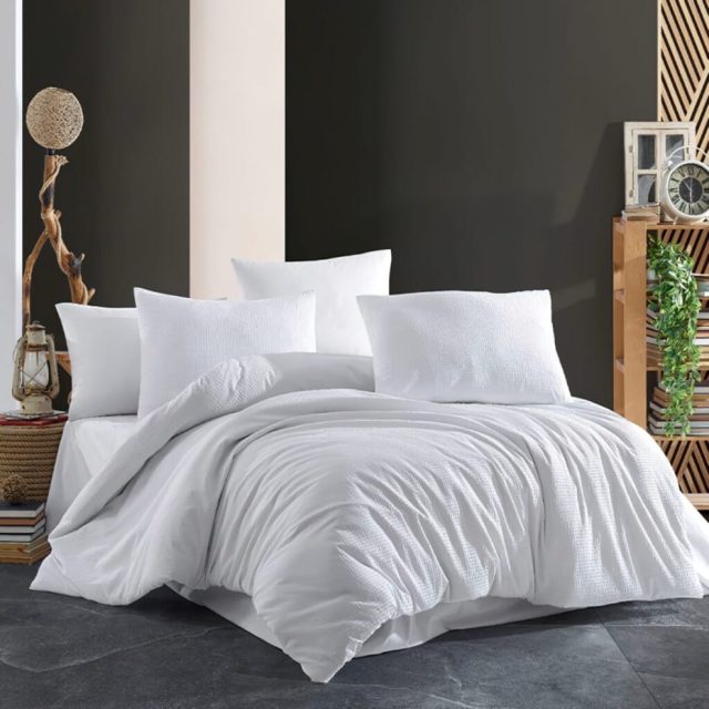 LENJERIE PAT CREPONATĂ 100% BUMBAC – KING SIZE HORECA LINE