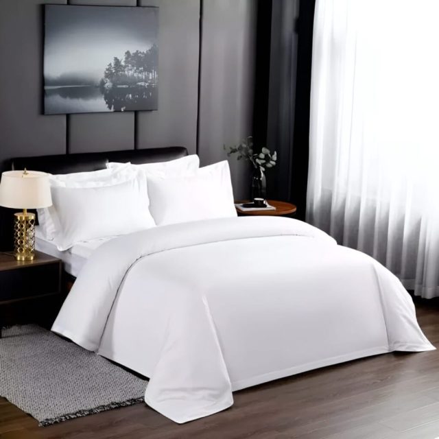 Lenjerie de pat hotelieră Percalle – 80% bumbac, set de 3 piese – O PERSOANĂ HORECA LINE